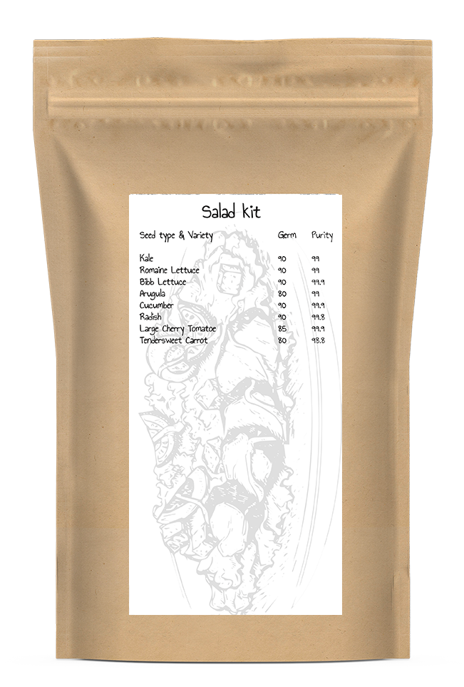 Organic Salad Seed Kit