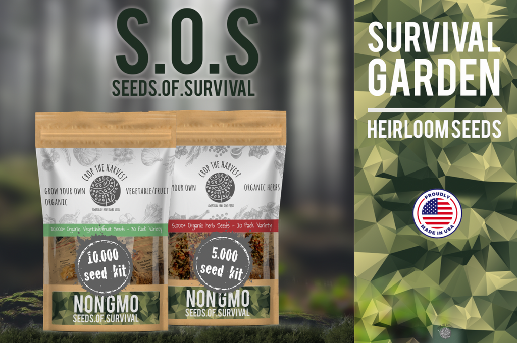 5,000+ S.O.S. Seeds Of Survival Organic Herb kit